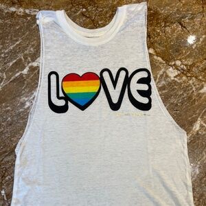 Spiritual Gangster Brand Tank- Off White Color - Light Weight-  Size Small